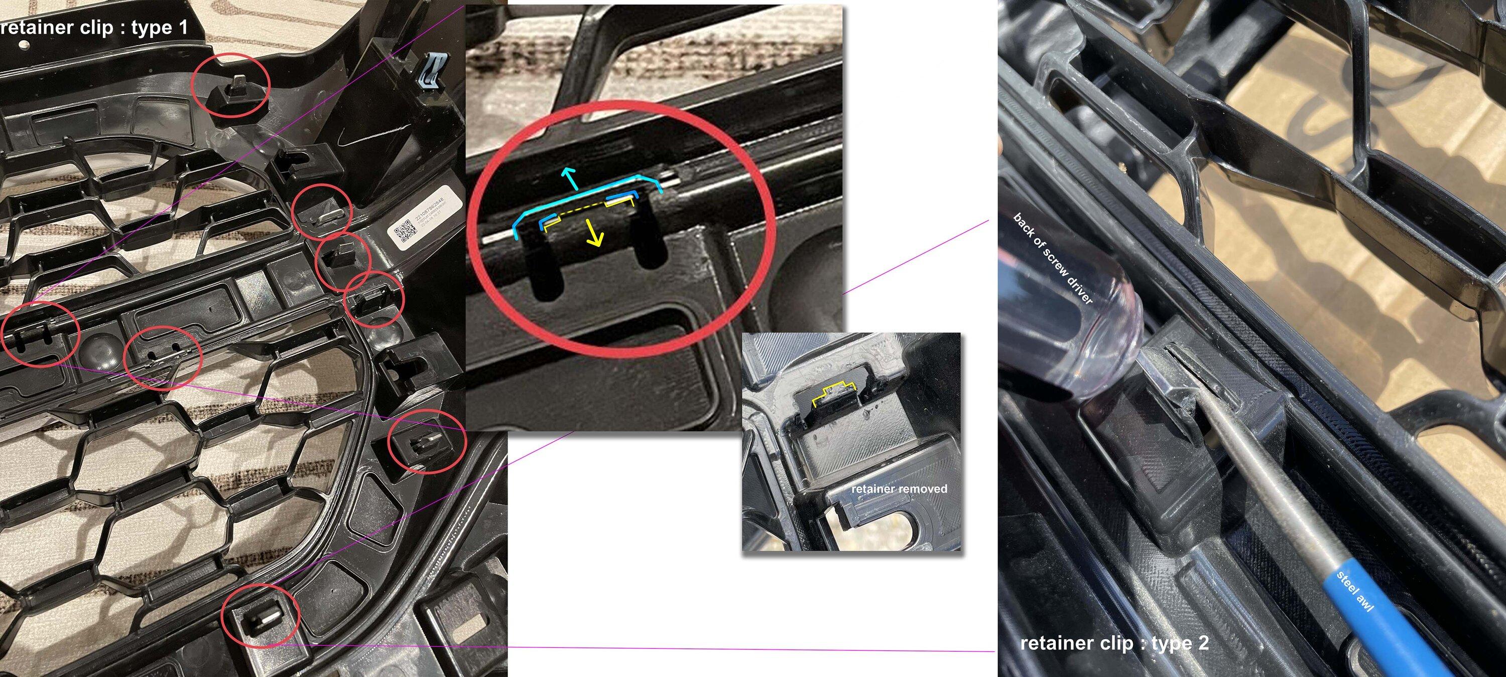 Ford F-150 How To - Disassemble Platinum Grille (chrome delete) 004