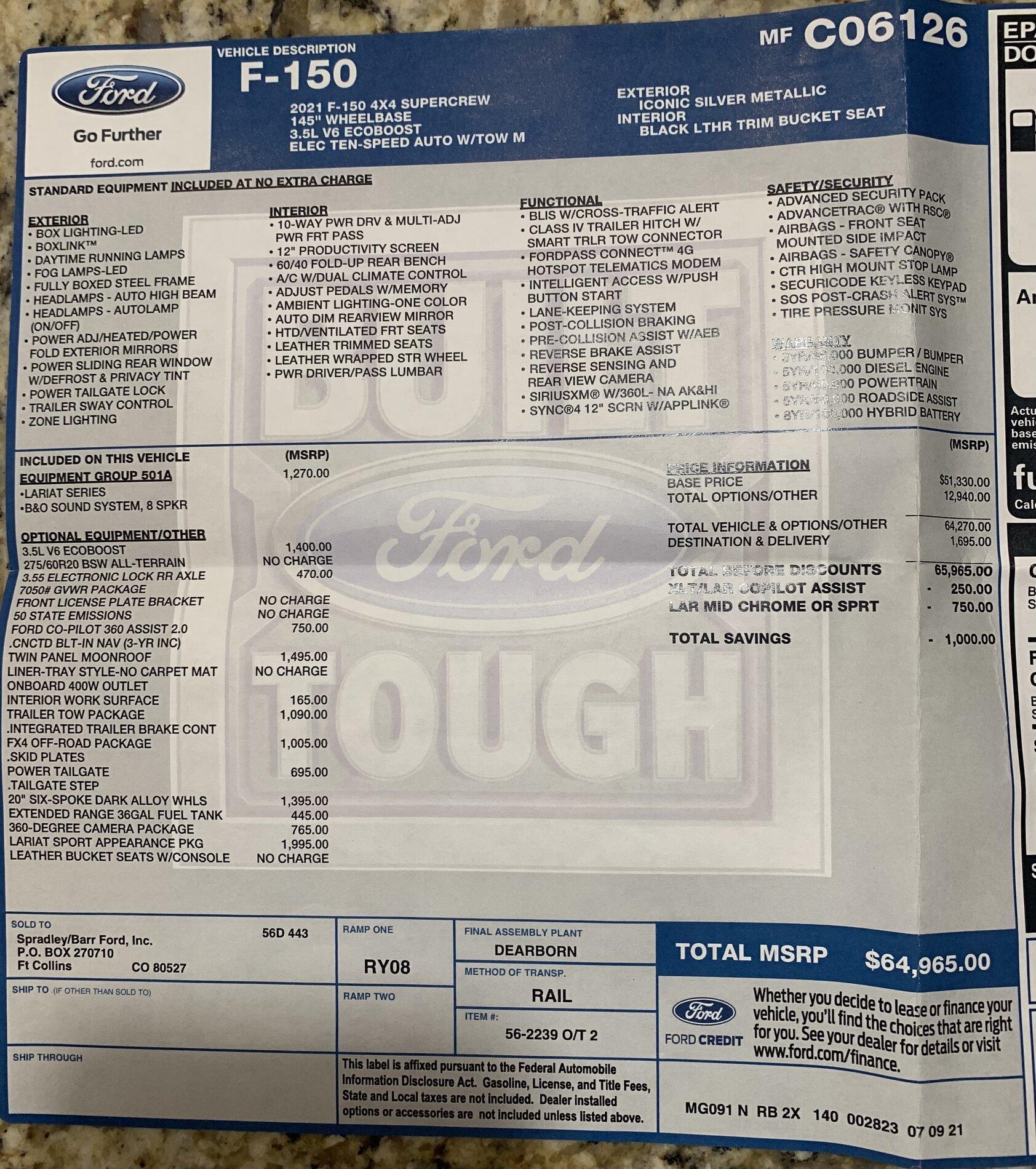 Ford F-150 2021 F-150 Payload Stickers 016EFC4C-14E7-45F2-AF30-7A1464669CA5