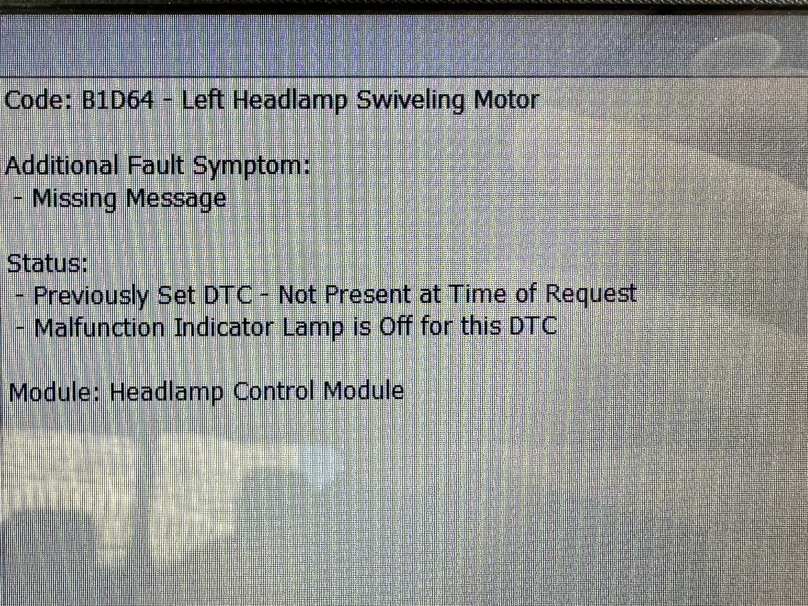 Ford F-150 'Check Headlamp system' warning message 02089A7D-7F7D-43CC-B113-D154F701D096