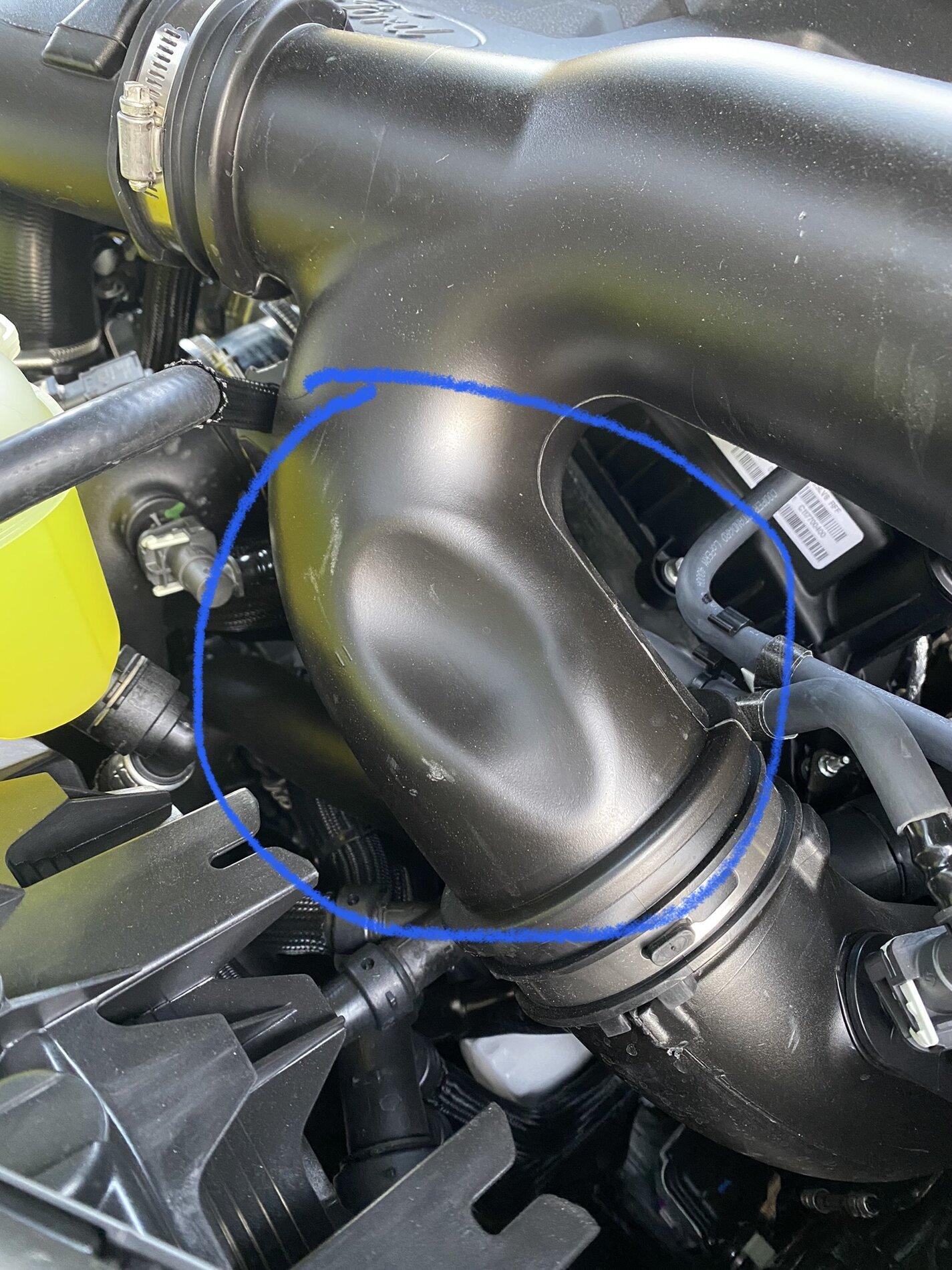 Ford F-150 Dent In Air Intake Tube or Normal? 03CF4124-F6BB-4512-95B5-7C2AA43EAC20