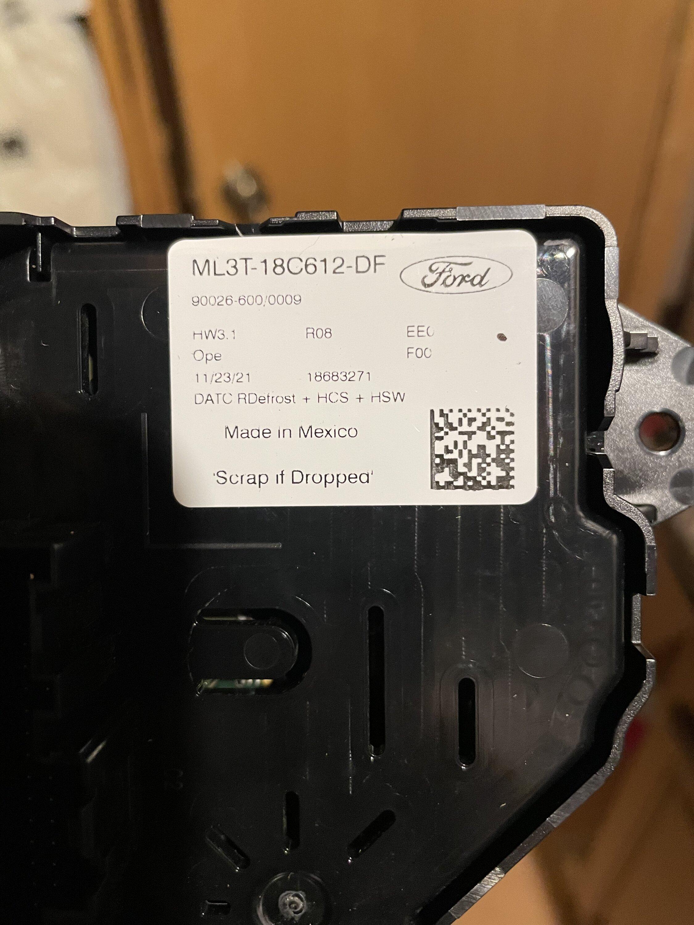Ford F-150 Heated Steering Wheel Retrofit - updated with information 0625910A-63D0-4114-9006-AF8A811A5063
