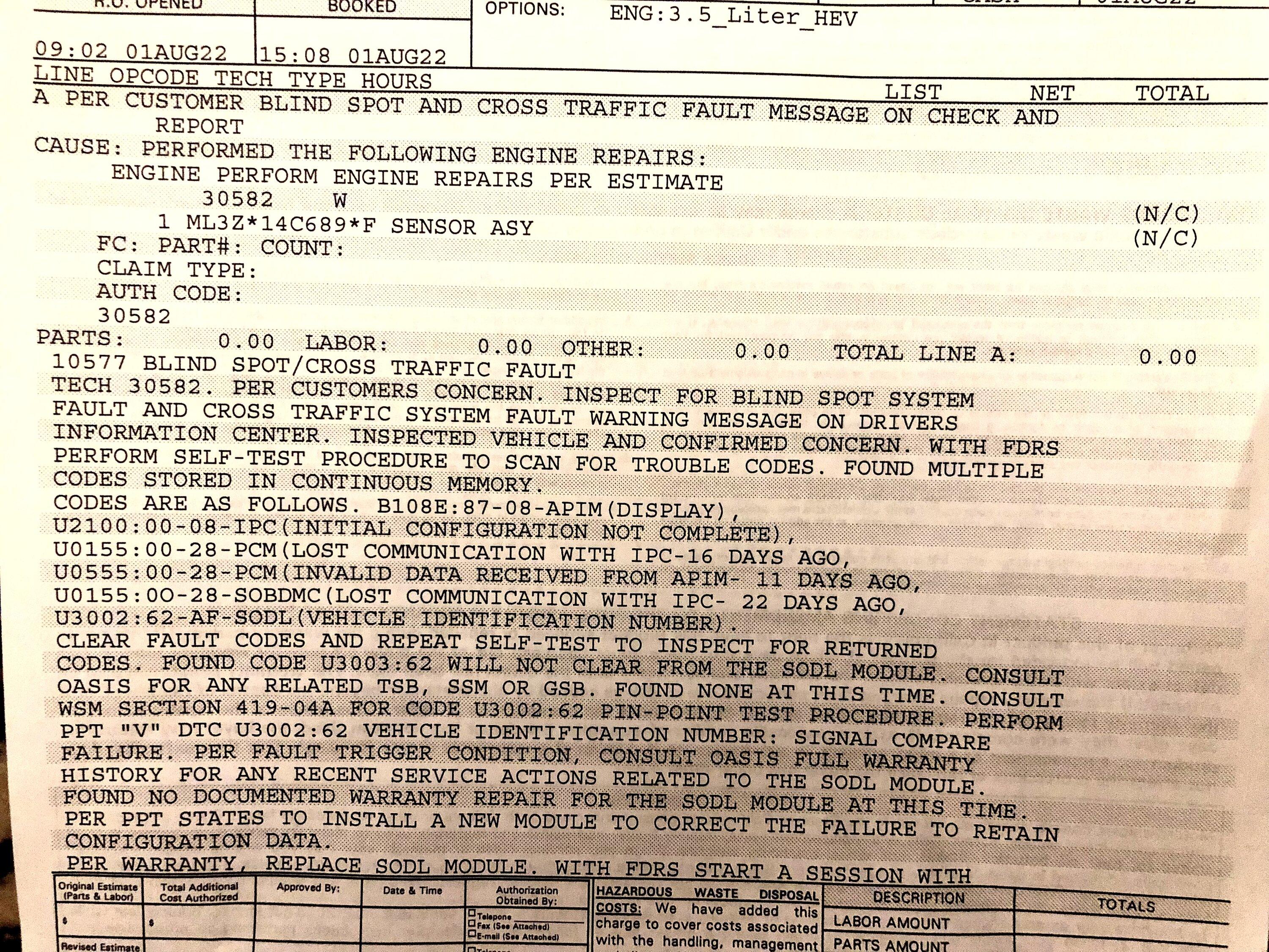 Ford F-150 OTA 2.8.1 Caused BLIS Error 092BF6DF-080E-4A52-87AE-D51EFB178FF2