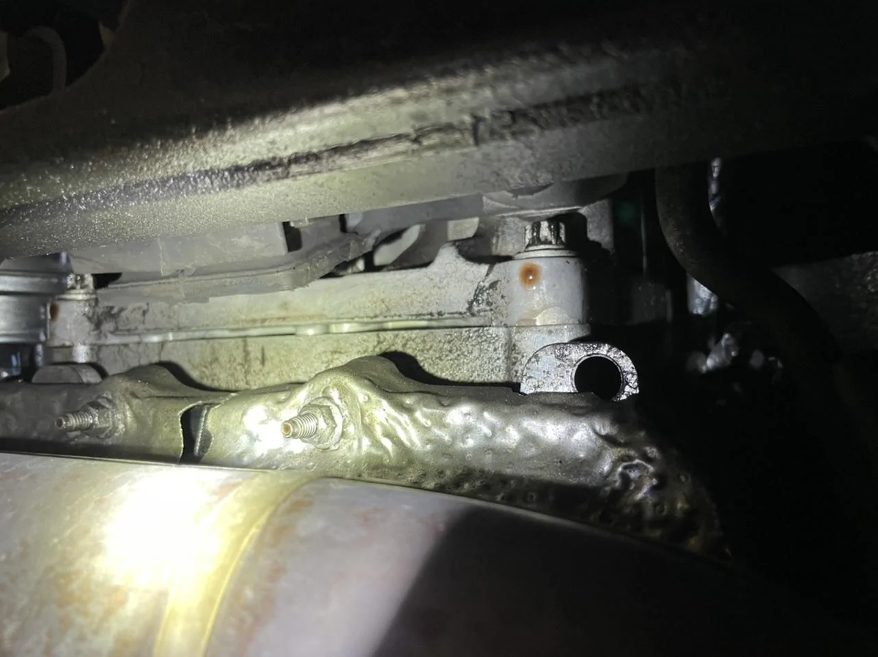 Ford F-150 Oil Leak behind the transmission pan 0B7CBB09-978E-4B70-B932-988BA32F7A13