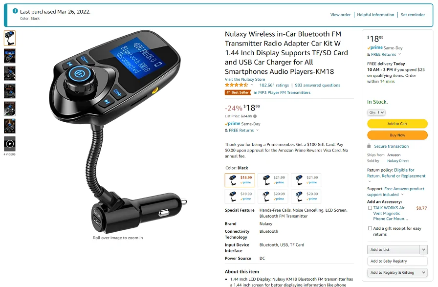 Ford F-150 Audio in from ham radio 1