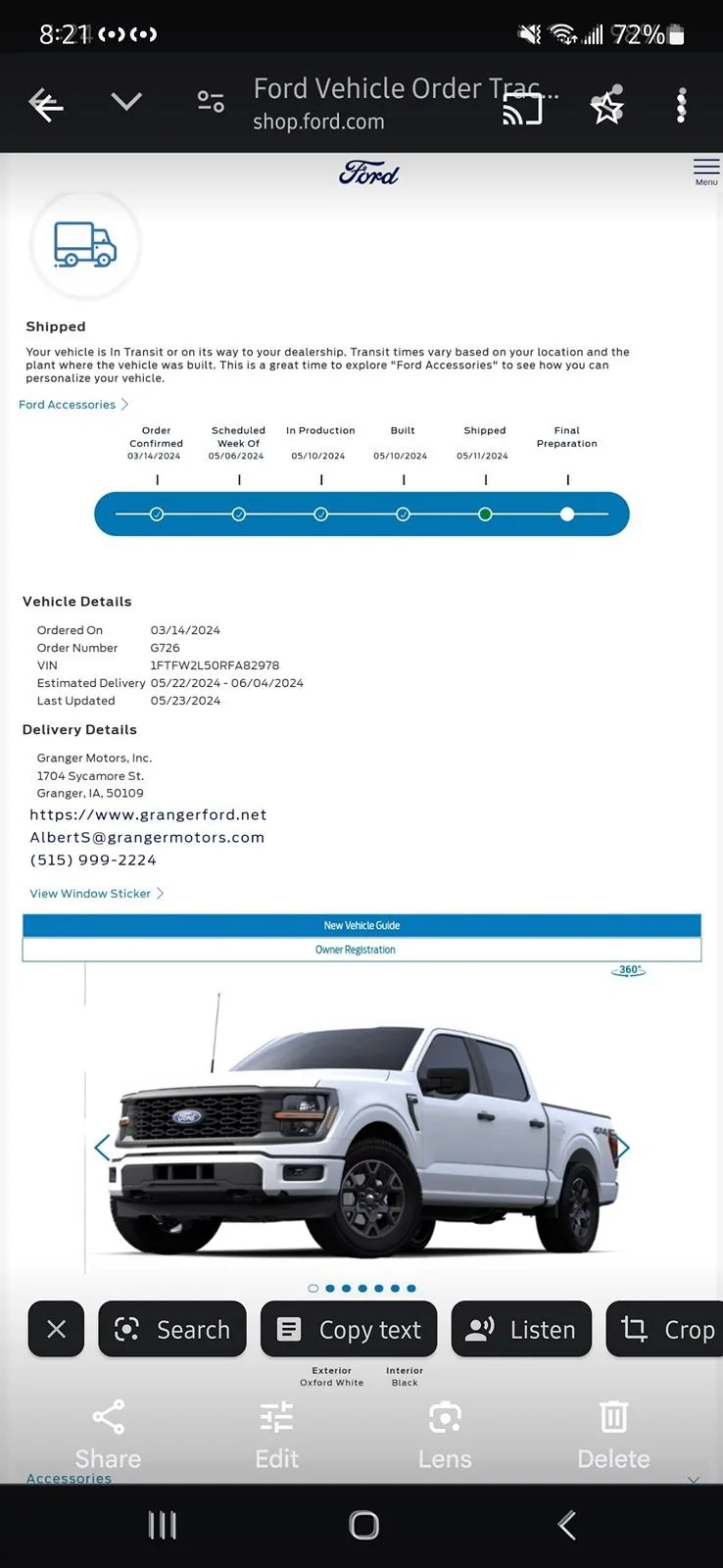 Ford F-150 Build week 4/29 -5/6 1000008609