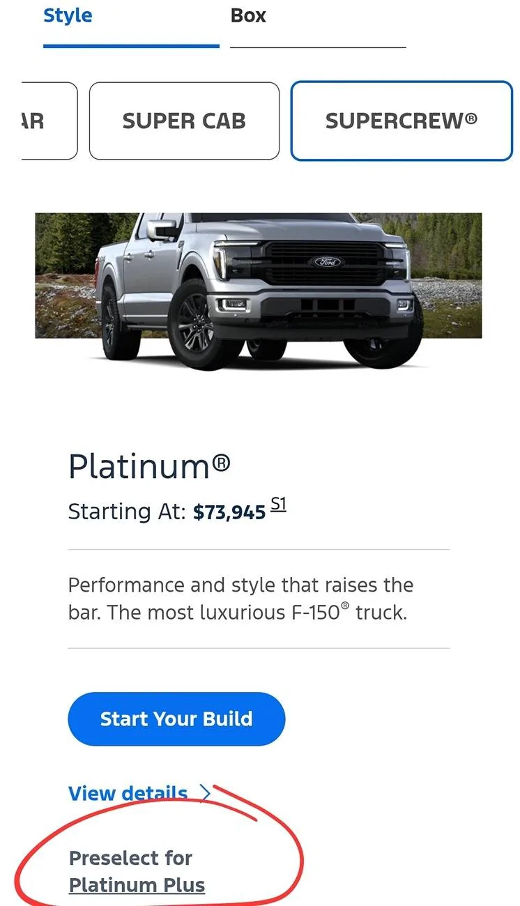 Ford F-150 2025 F-150 production and scheduling 1000010280