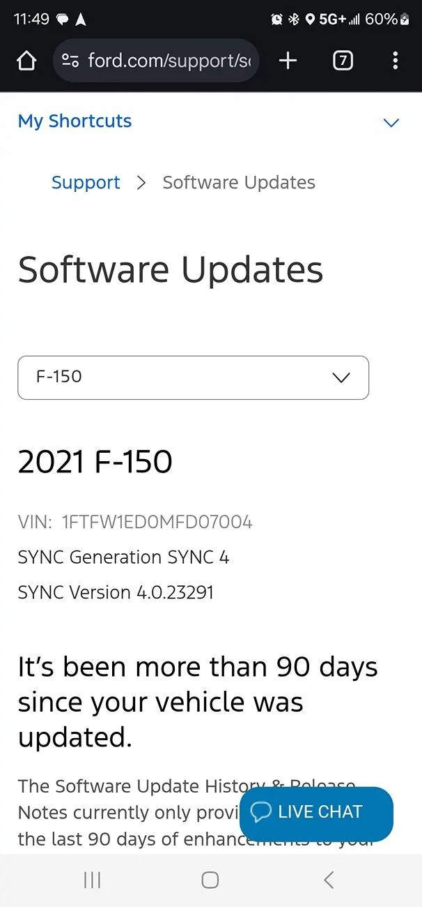 Ford F-150 Confused on Sync 4 (Updates) 1000011860