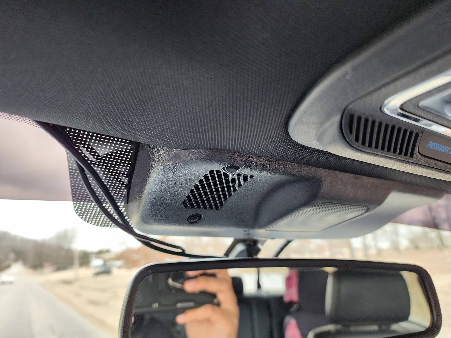 Ford F-150 Moonroof leaks through B&O speaker on headliner 1000012827