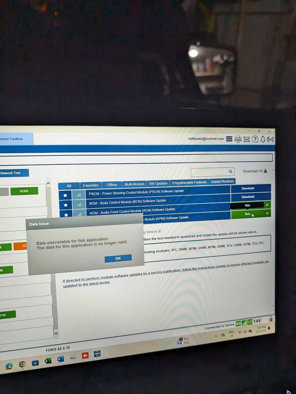 Ford F-150 ECU module programming guide using FDRS 1000015318