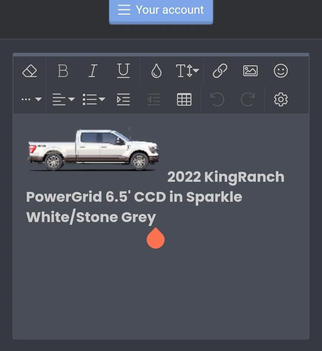 Ford F-150 How to Edit Profile 1000022648