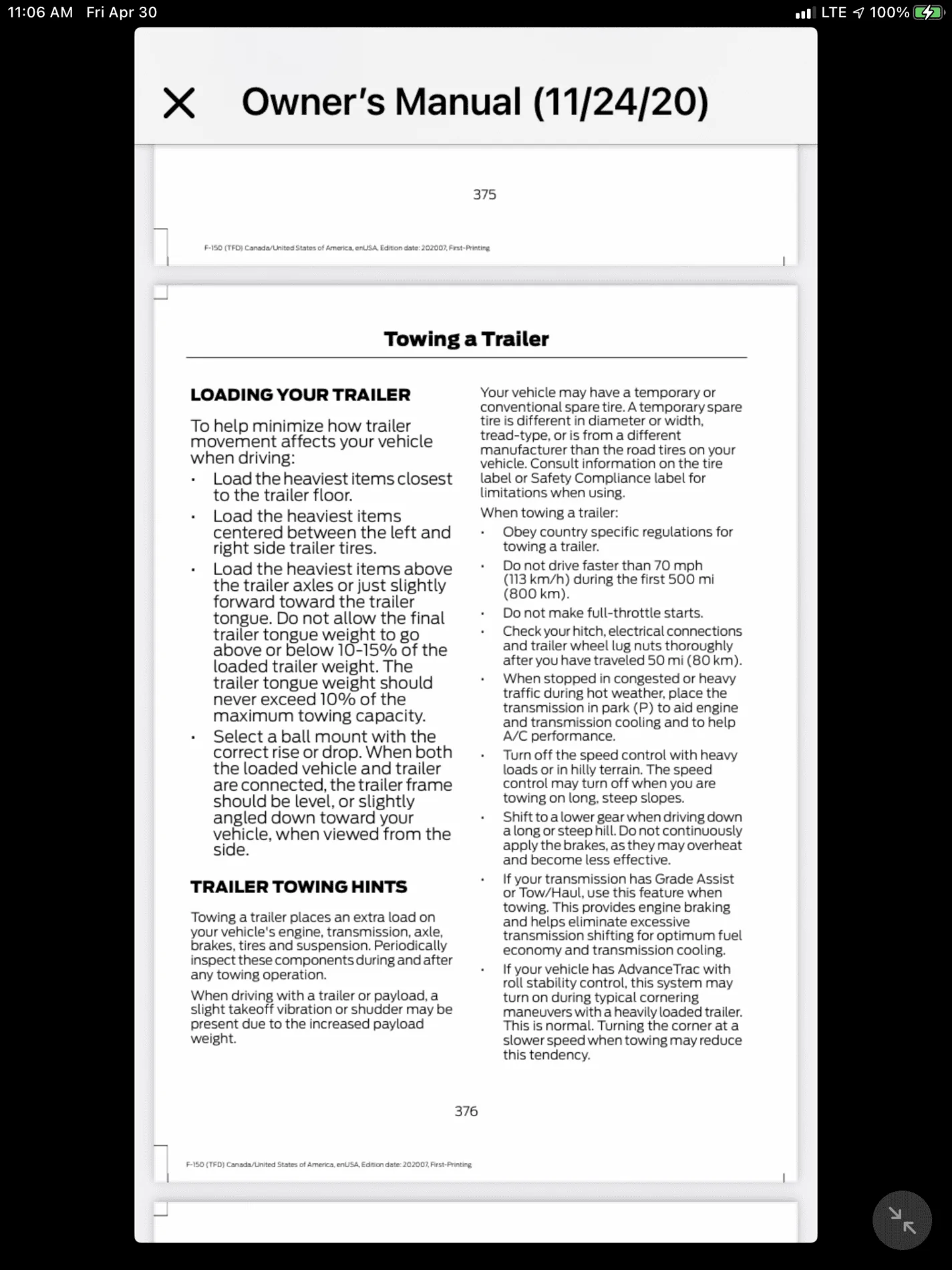 Ford F-150 Towing ~7000lb Tritoon/trailer 10879E19-00C7-4FDA-BF25-D5EF717601BA