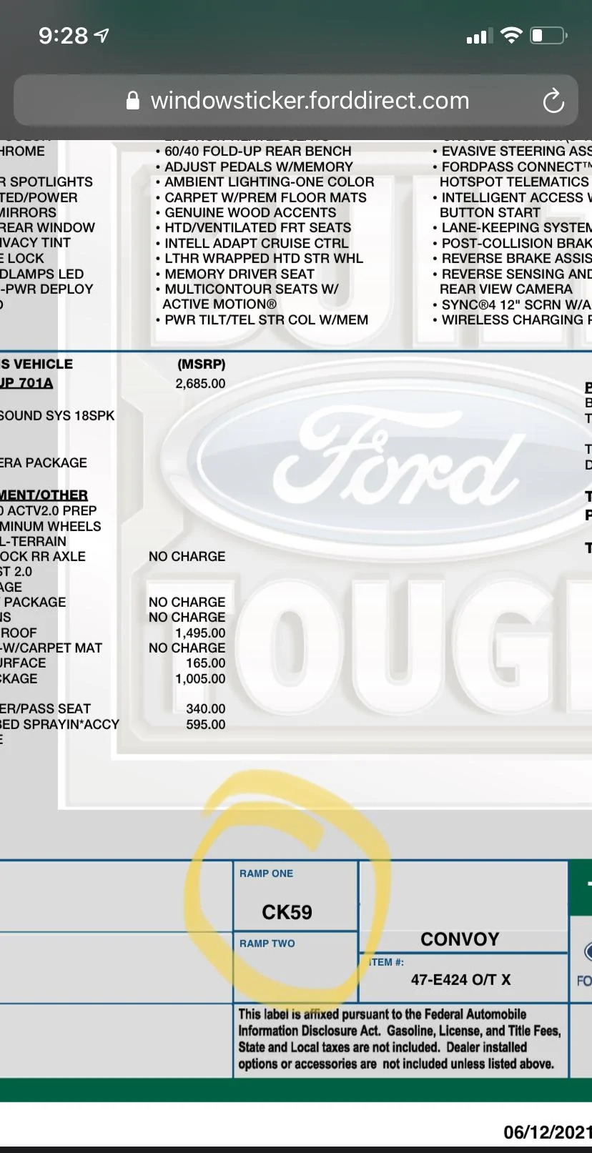 Ford F-150 CK59 vs Ramp 59 10FD31B8-C8A7-4105-8A24-EB83278B18BF