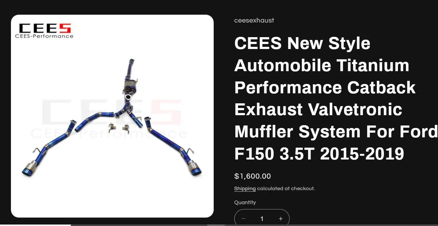 Ford F-150 Will the dual 3.5T muffler fit on 5.0? 1111