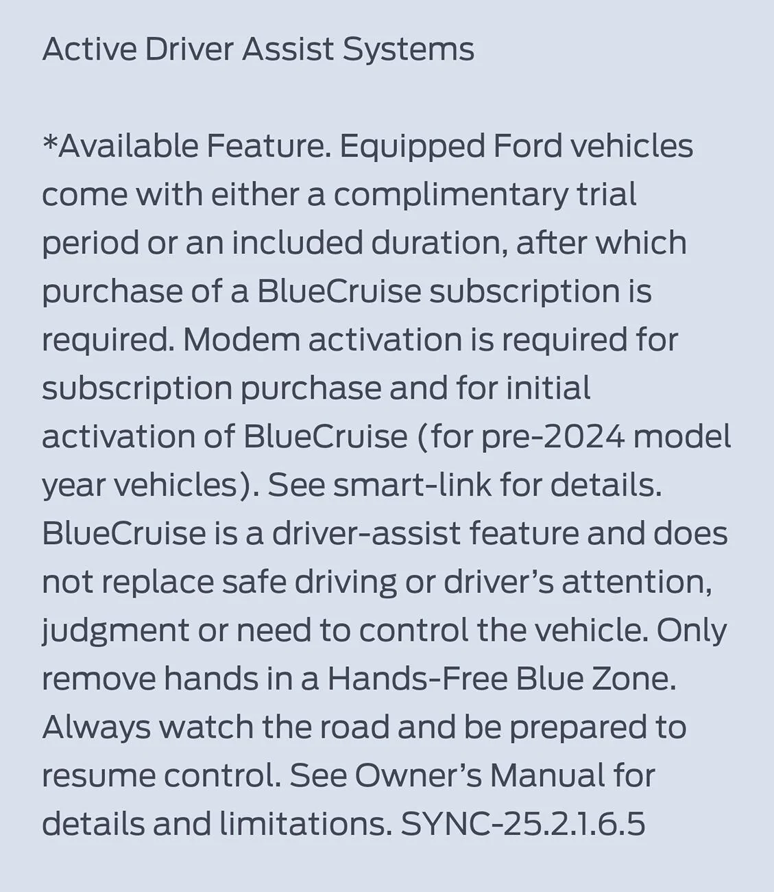 Ford F-150 I got BlueCruise 1.4 OTA......or did I? 115