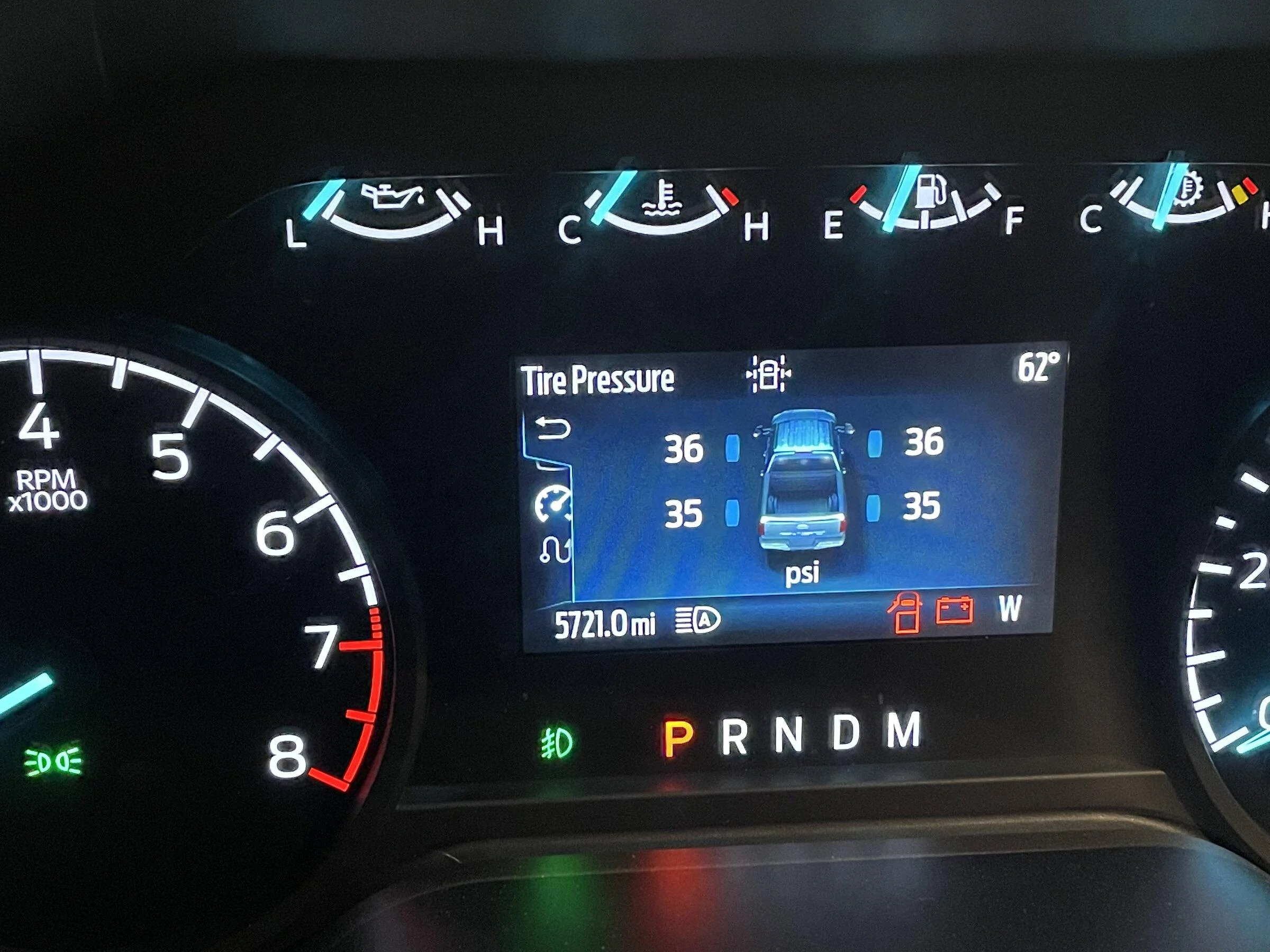 Ford F-150 How to view tire pressure 120540B9-9865-4376-A890-3FCBC4895607