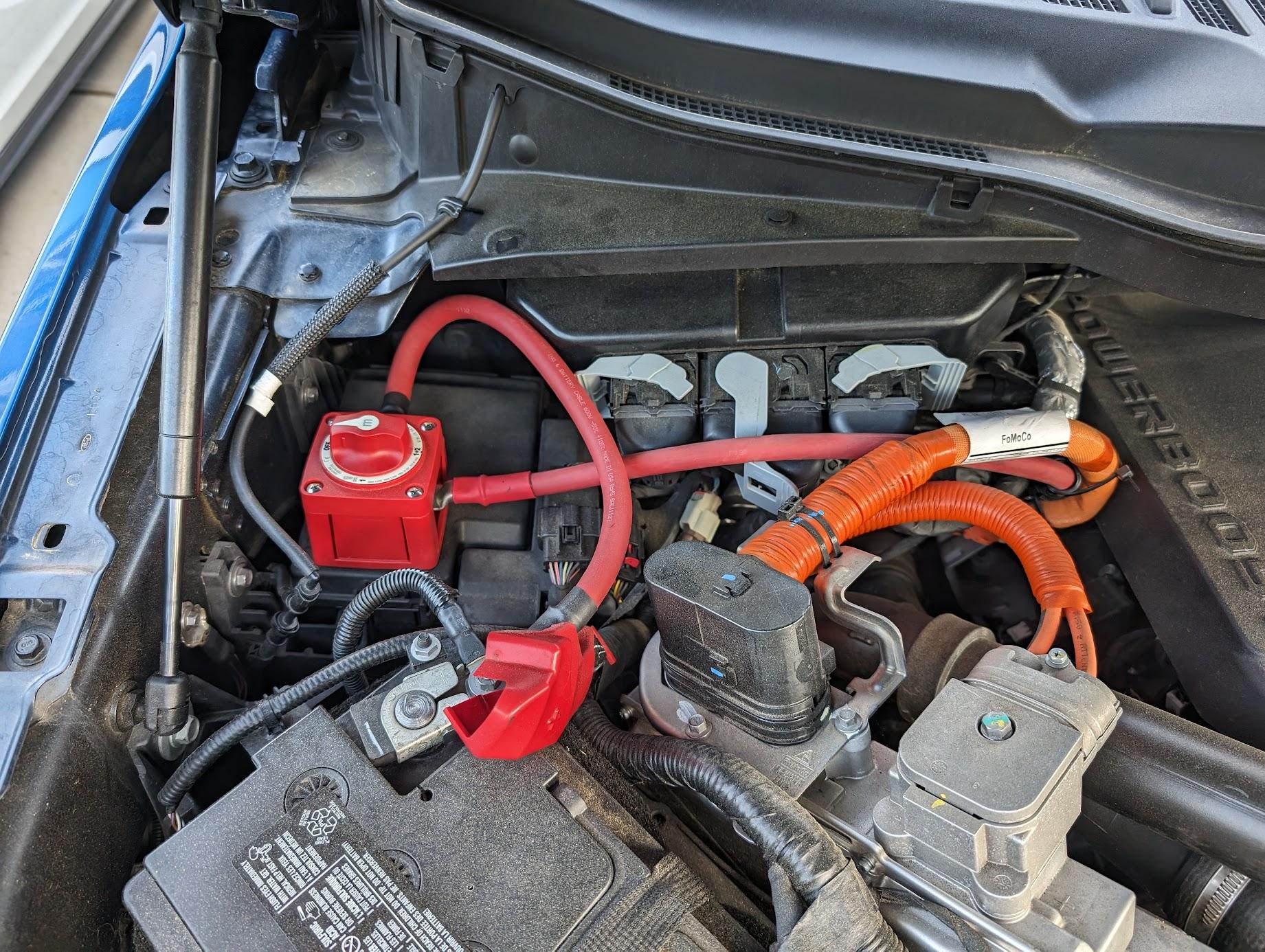 Ford F-150 Installed 12V Power in Bed (PPoB 2.4KW) 12v Winch Cable Run - Switch