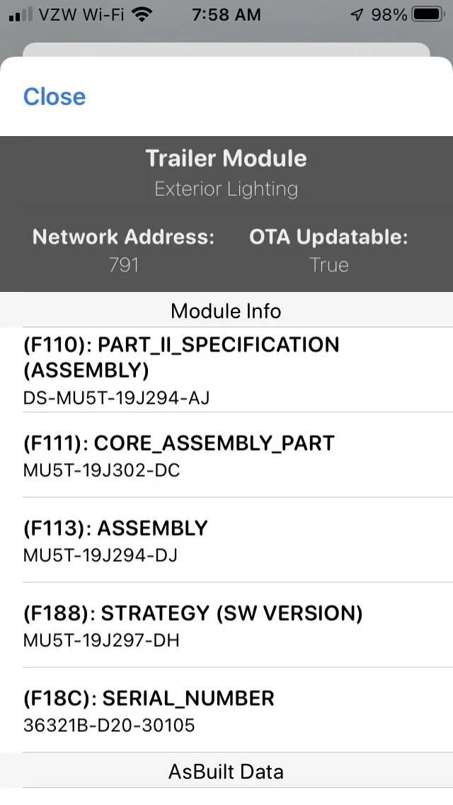 Ford F-150 Recall: REPROGRAM INTEGRATED TRAILER RELAY MODULE (Campaign/NHTSA#
22S17/22v193) 146BB3C6-FA2B-4906-AAAF-0E66D0AEC5AE
