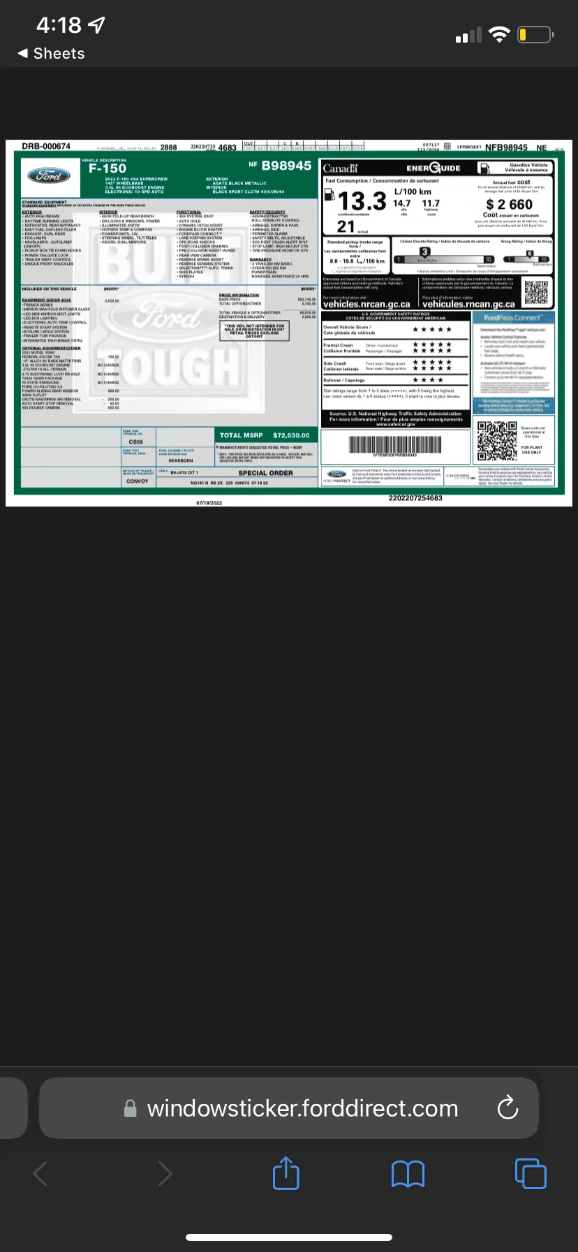 Ford F-150 8/22/2022 Build Week 1588F812-9FC3-4C04-BC58-64D9FBEDD1B8