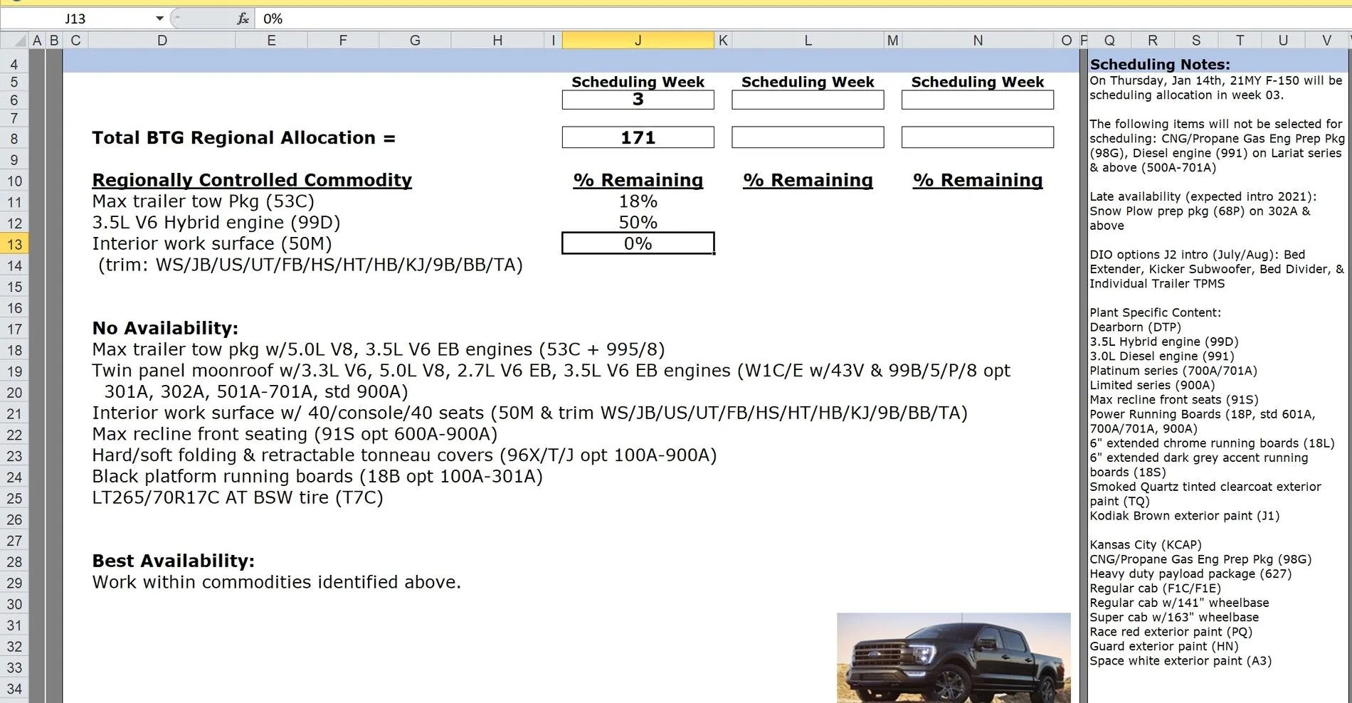 Ford F-150 (Jan 14) Report on 2021 F-150 Production Update and Constraints 1610567496025