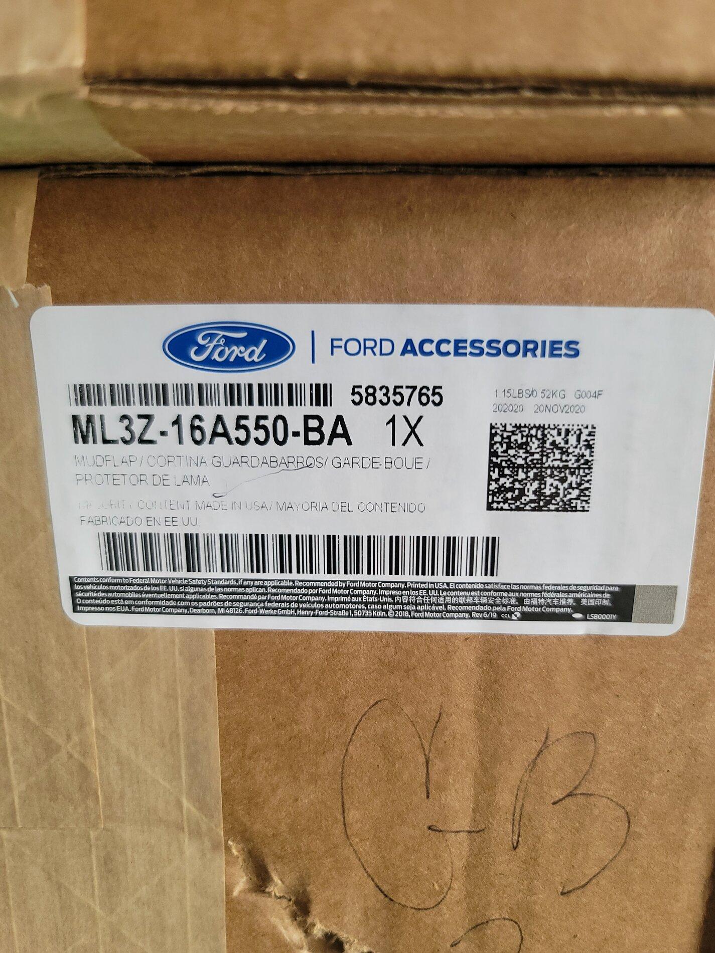 Ford F-150 2020 Mud Flaps fit 2021 F-150? 1611326798187