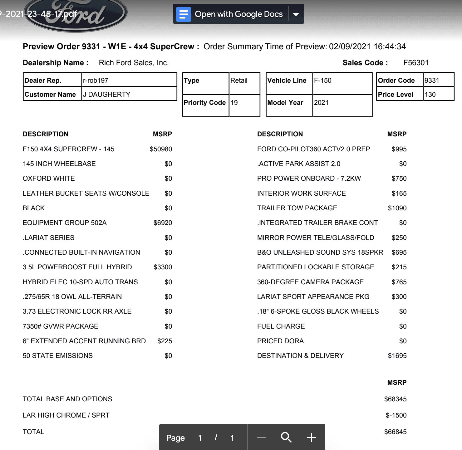 Ford F-150 Promise on the Horizon?? 1612933442241