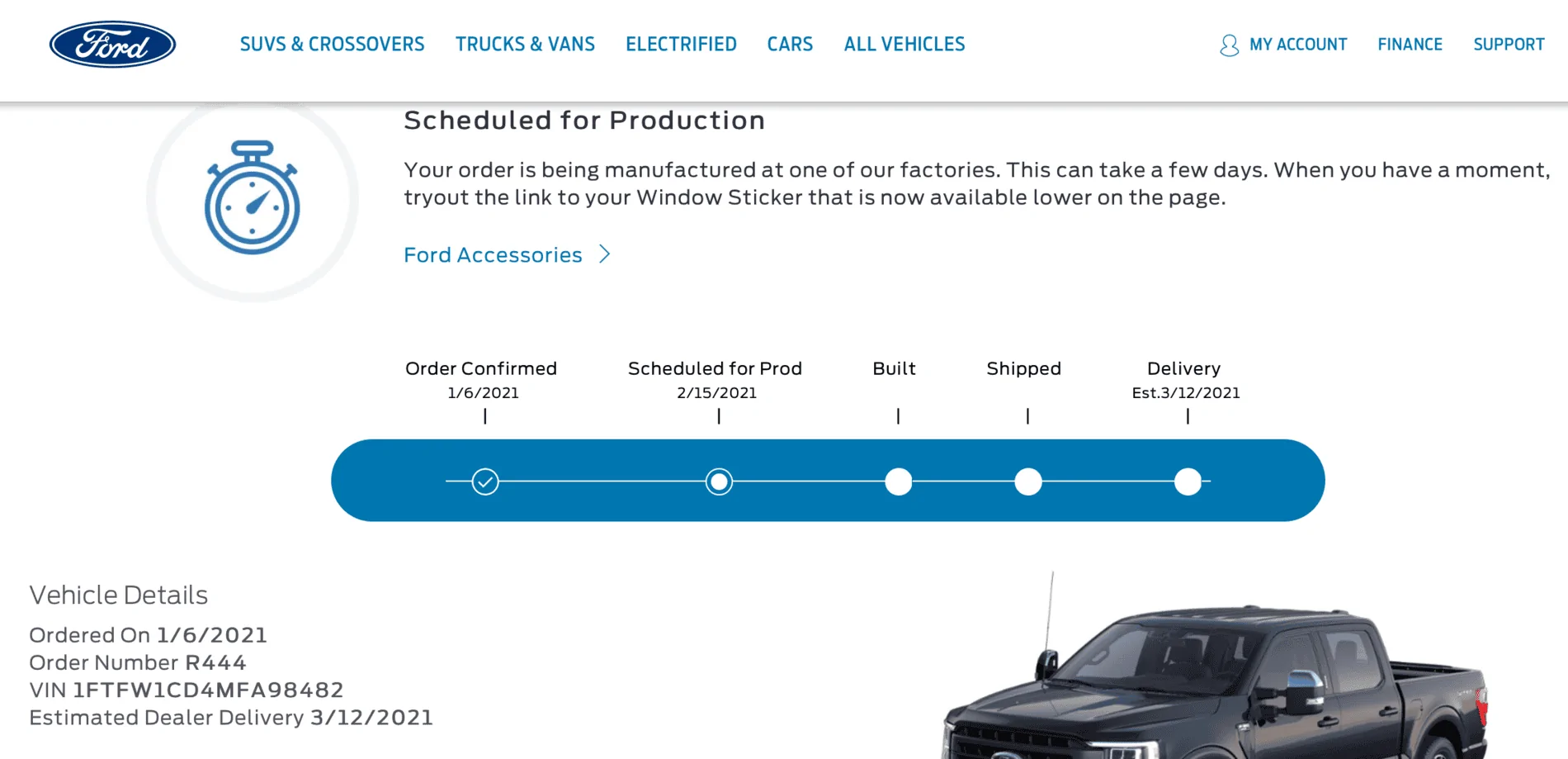 Ford F-150 2/8 builds 1613490524841