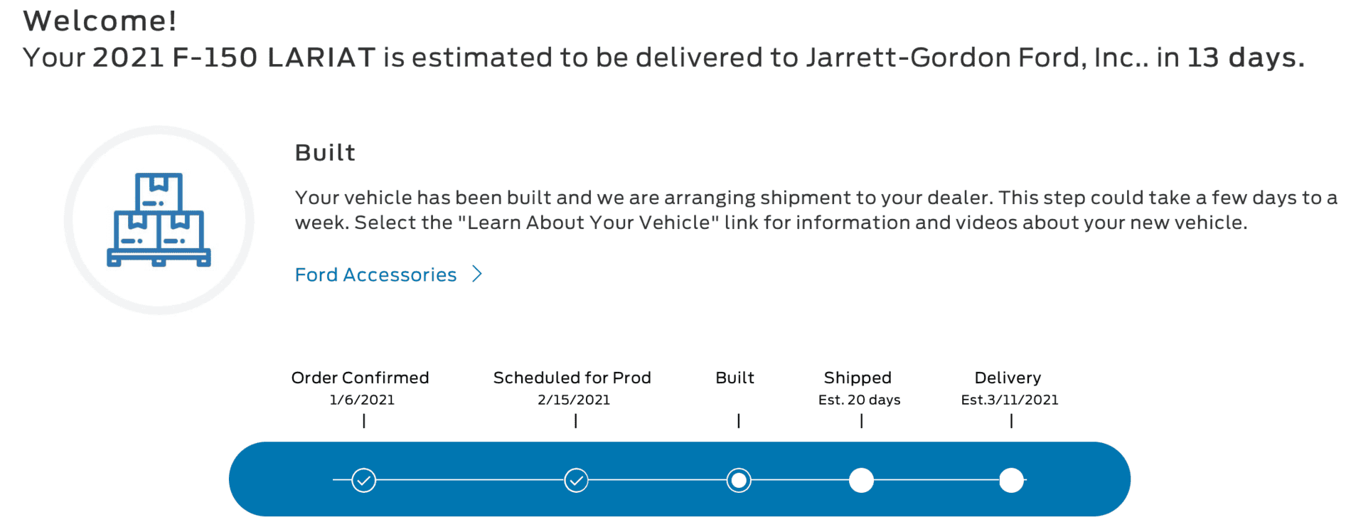 Ford F-150 2/8 builds 1614364224541