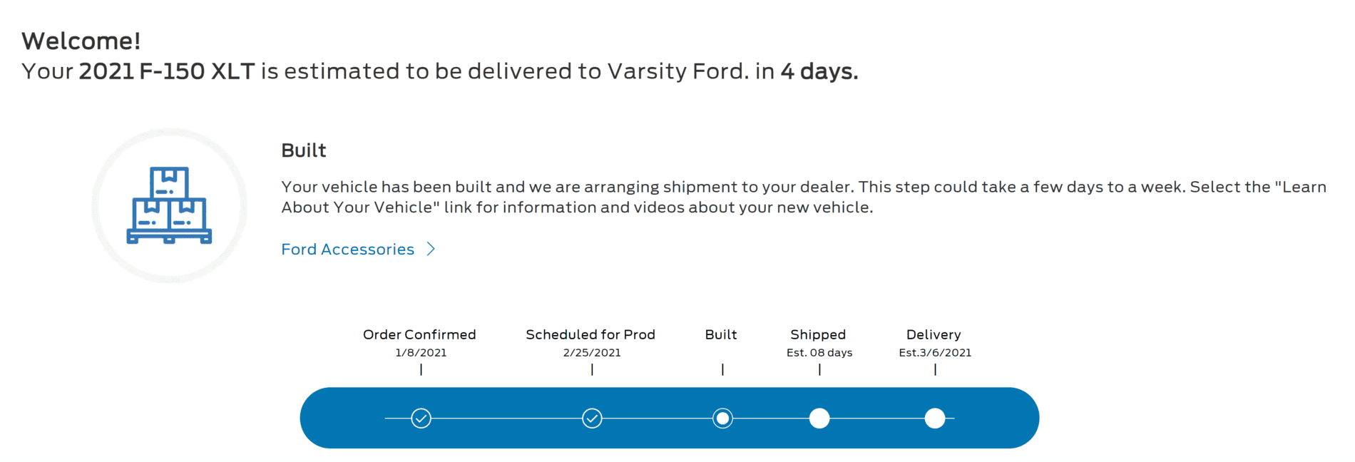 Ford F-150 2/8 builds 1614713872523
