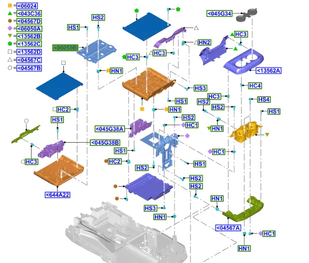 Ford F-150 Adding Work Station after sale (part numbers) 1614810191525