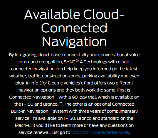 Ford F-150 Is Navi standard on 302A? 1615729162868
