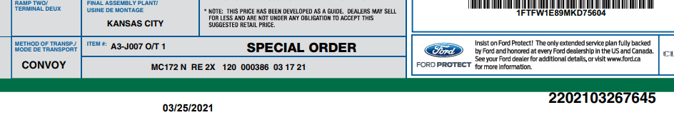 Ford F-150 March 22 Build Week 1616675344142