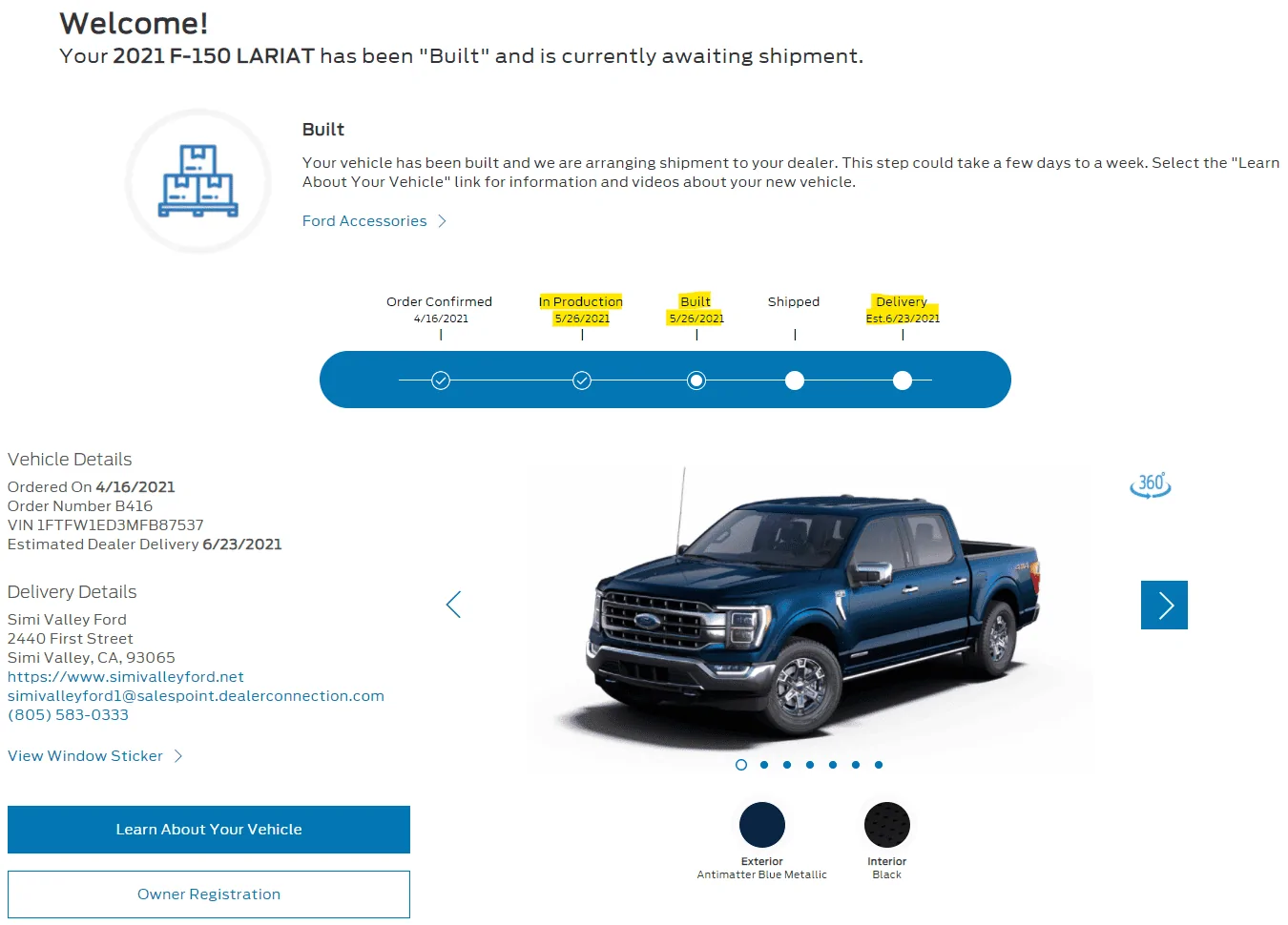 Ford F-150 5/24 Build Week 1622131535517