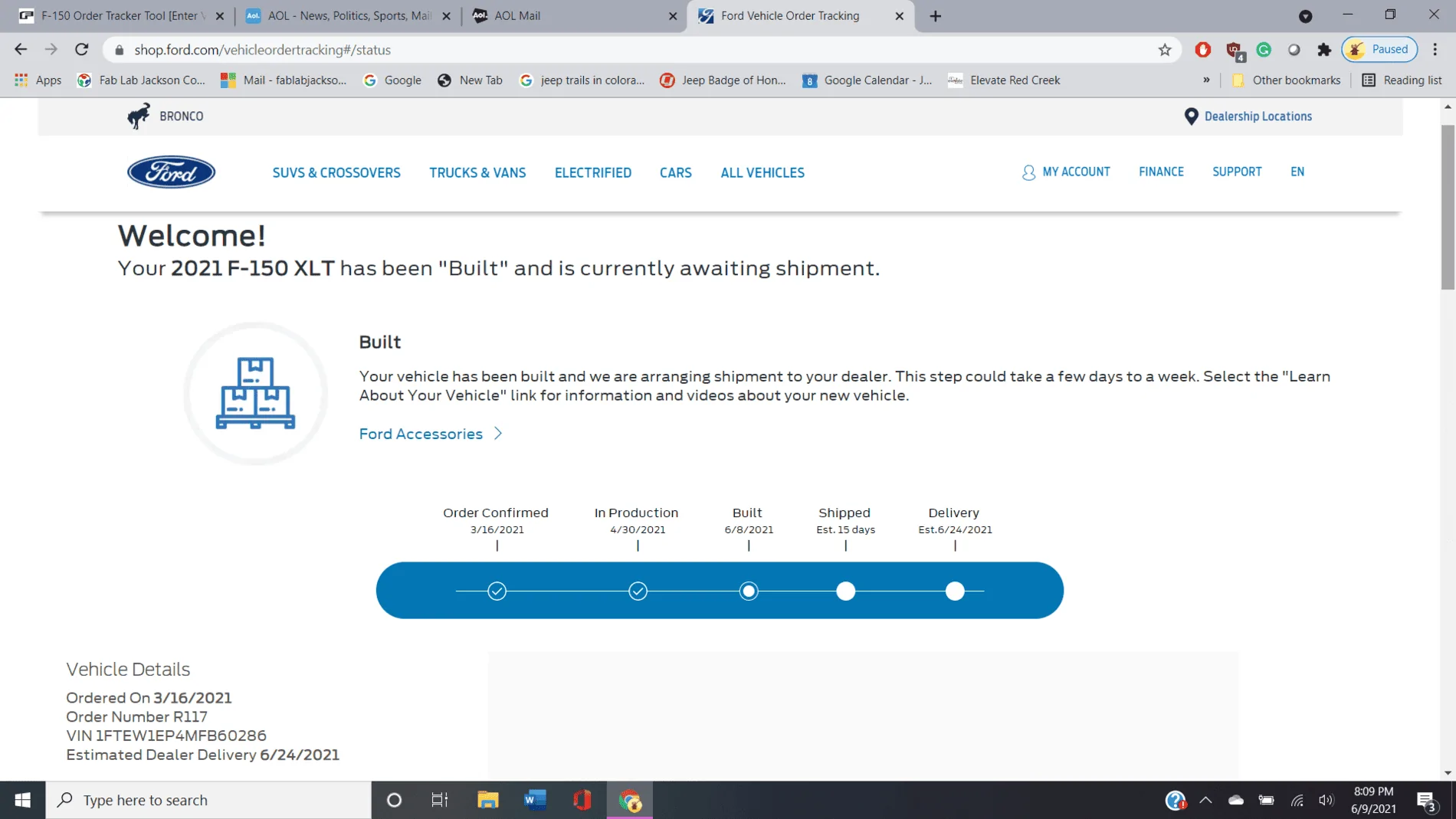 Ford F-150 4/26 Build Week 1623287388101