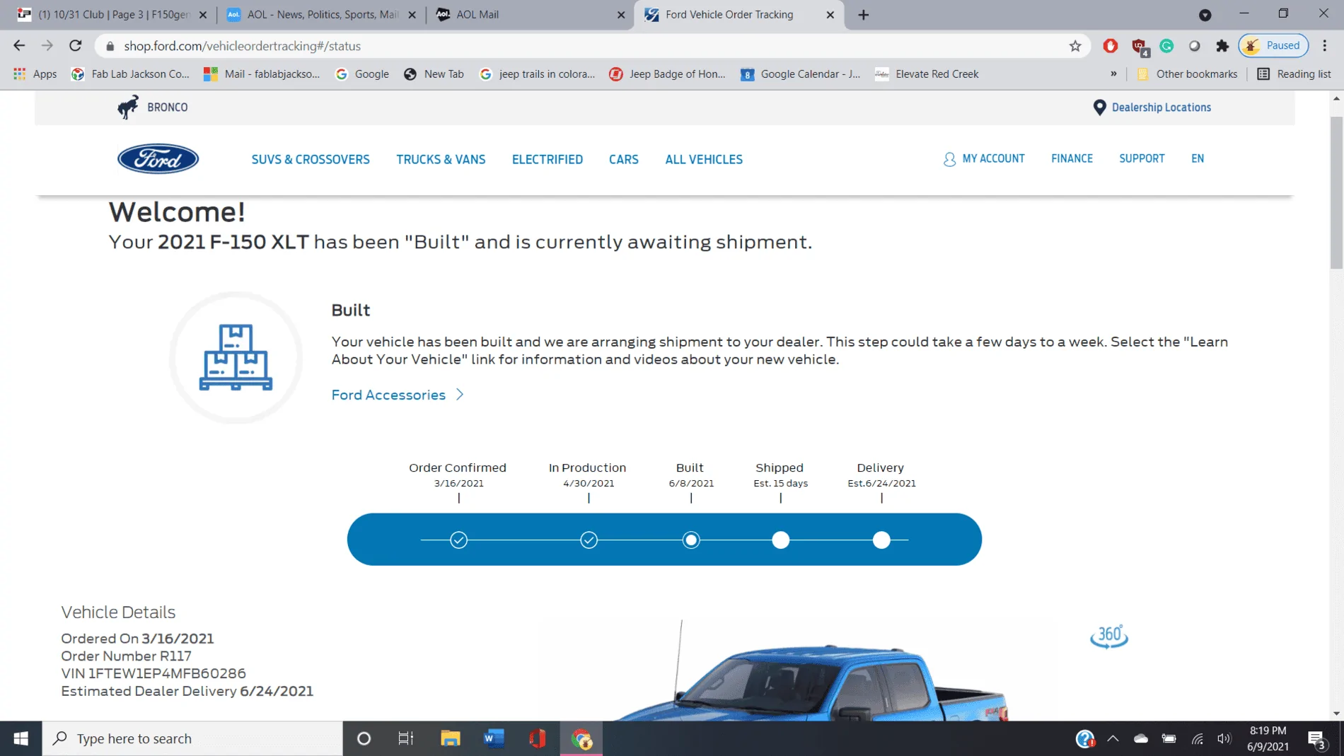 Ford F-150 10/31 Club 1623287969409