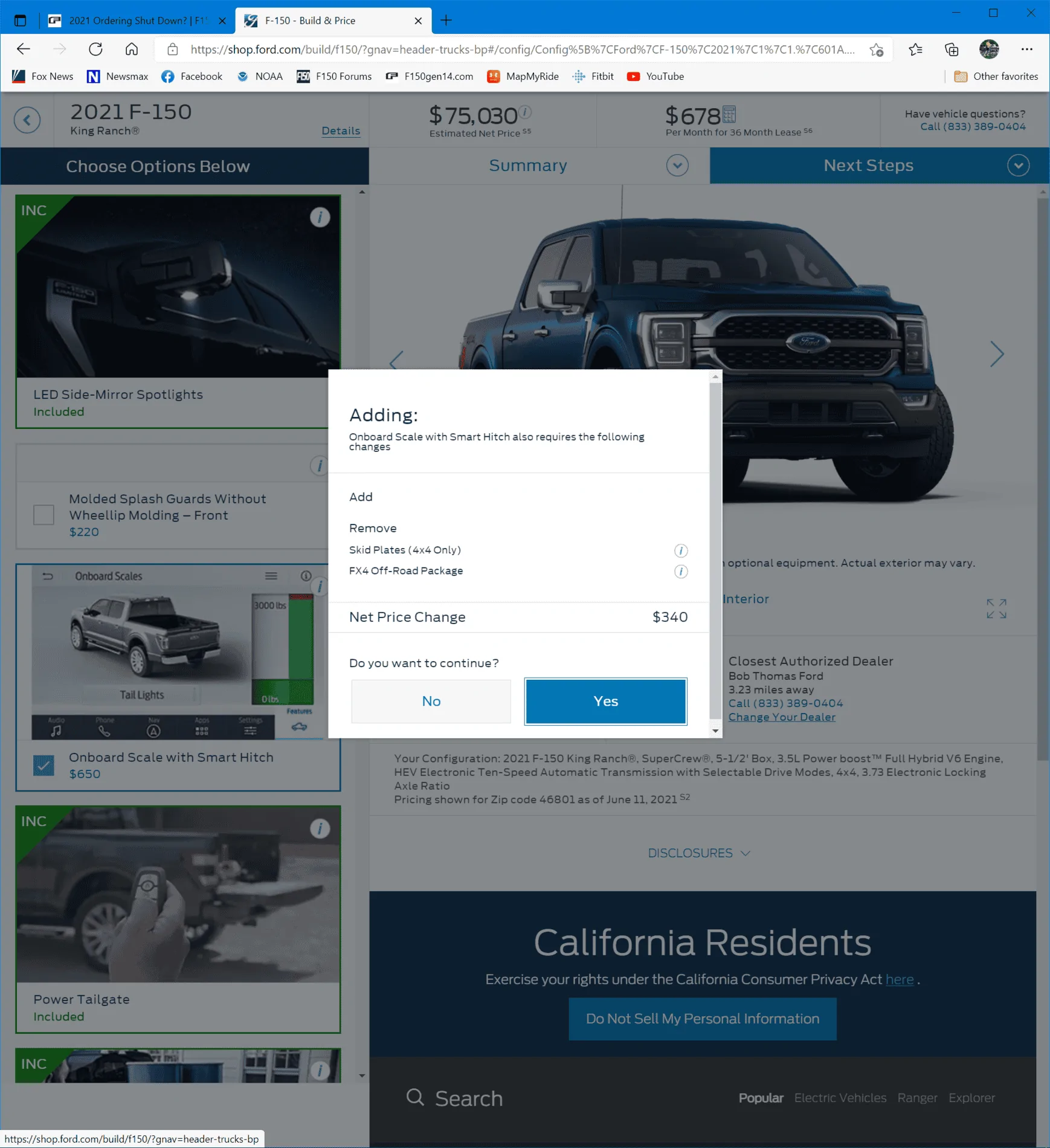 Ford F-150 2021 Ordering Shut Down? 1623415284901