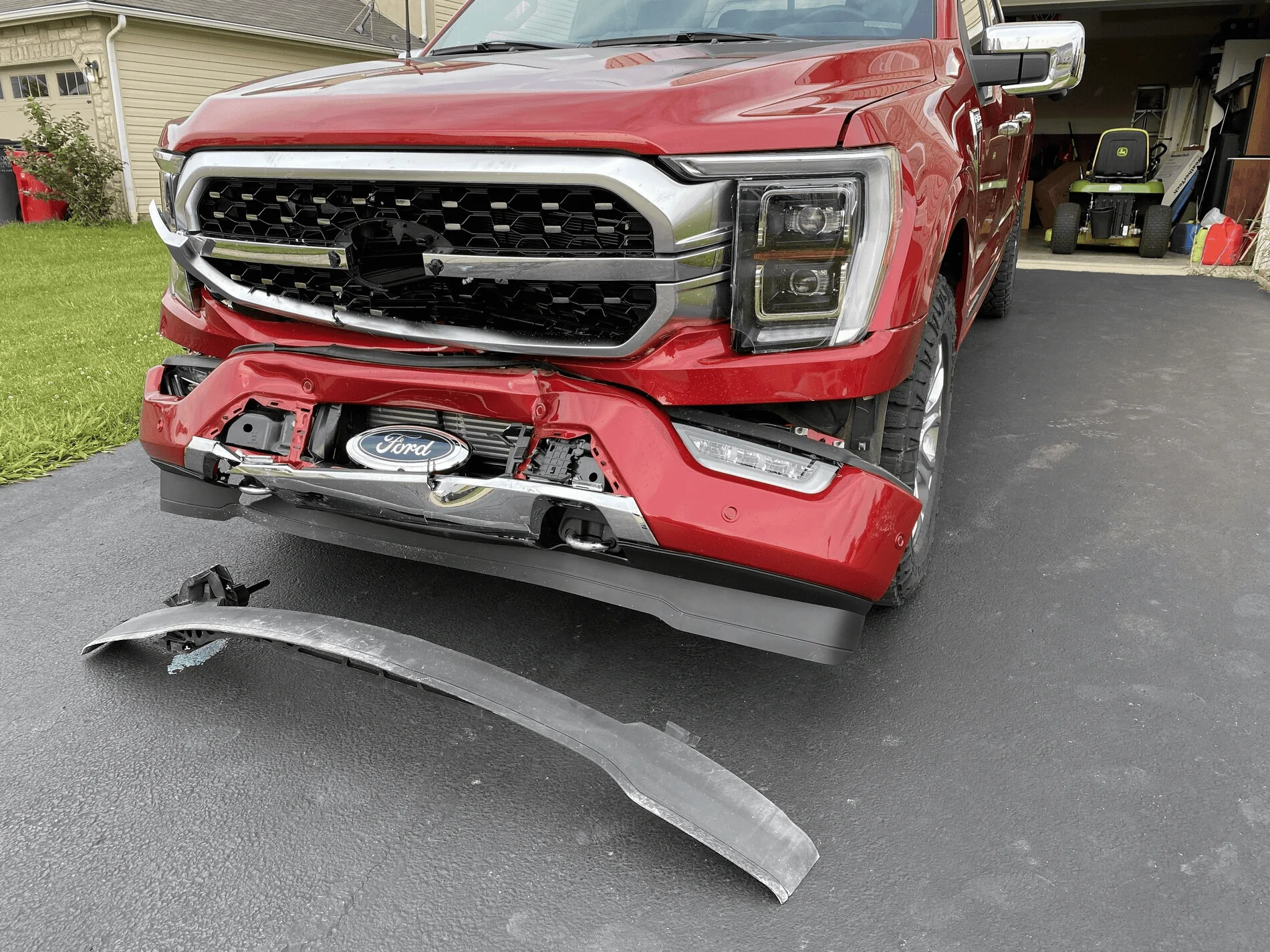 Ford F-150 How about getting that front license plate bracket off? 1625325863120
