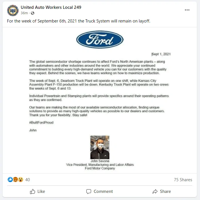 Ford F-150 9/13 Build Week! 1630522589259