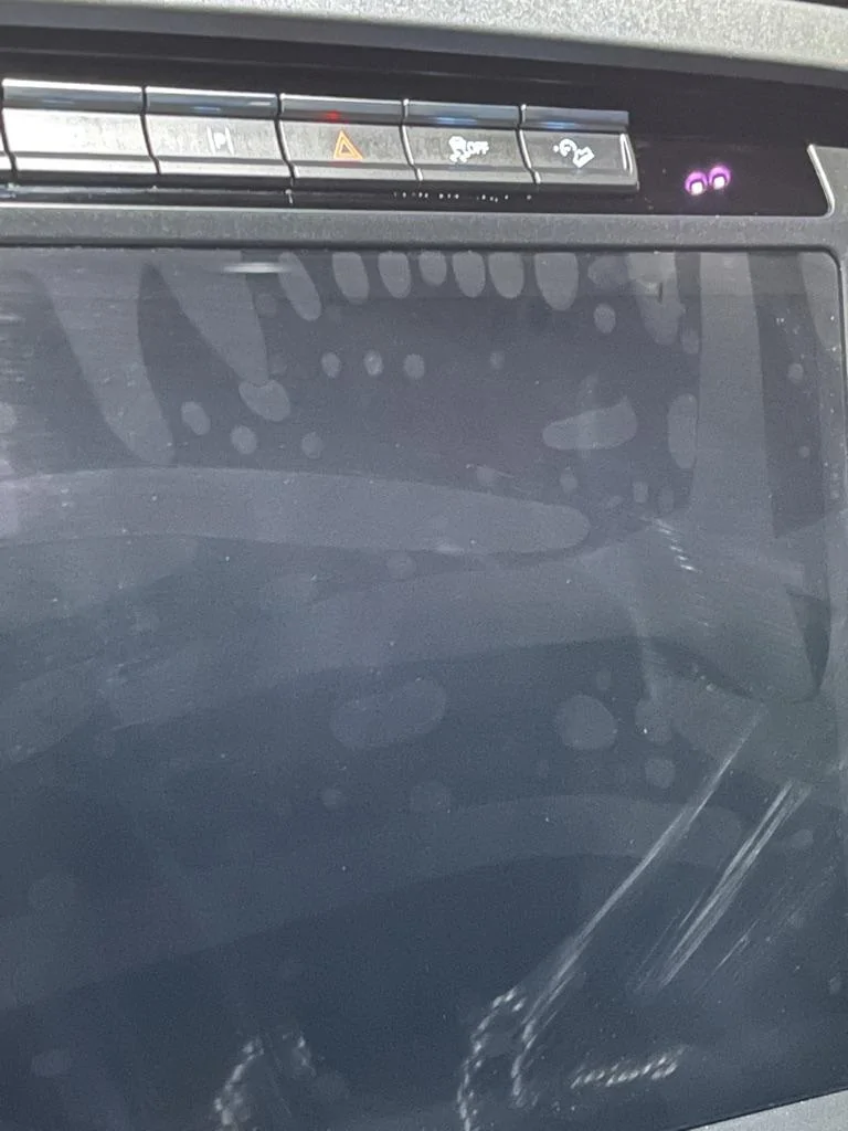 Ford F-150 Odd bubbles on radio. Is there a factory screen protector? 1631323823123