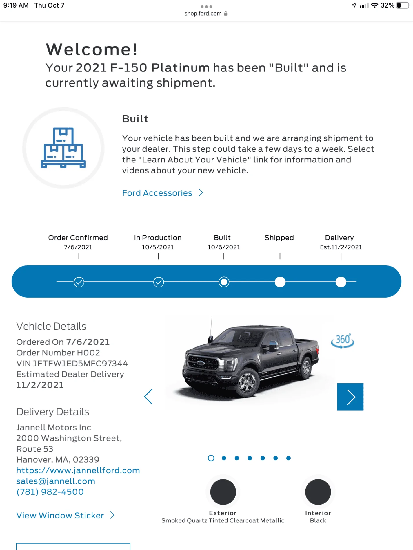 Ford F-150 10/4 Build Week Club 1633612892264