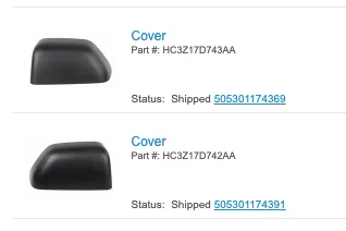 Ford F-150 Chrome skull caps replacing with black textured, it's a no go 1636125336583