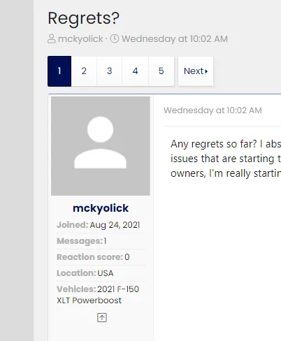 Ford F-150 Regrets? 1636311829905