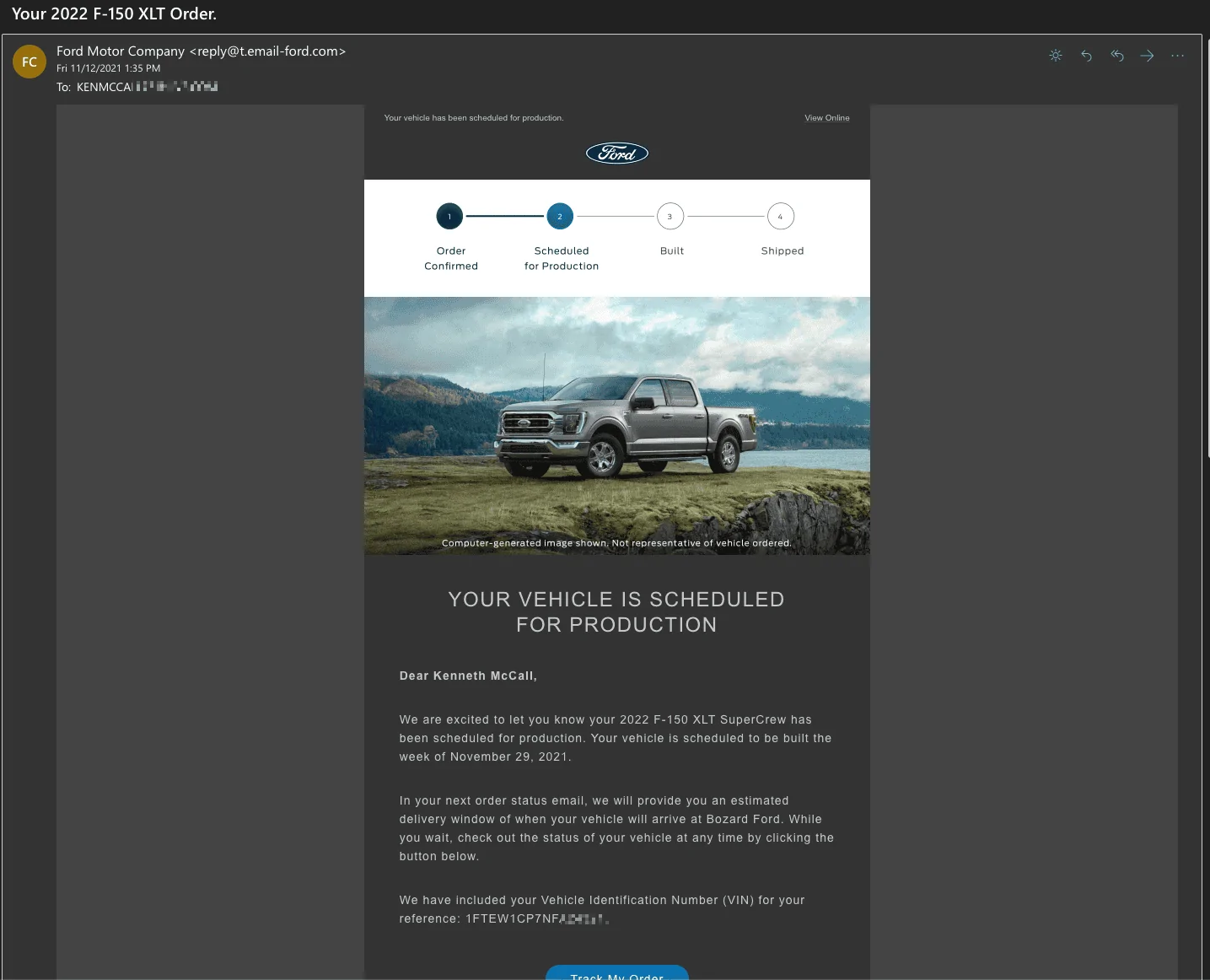 Ford F-150 11/29 Build Week 1636743715328