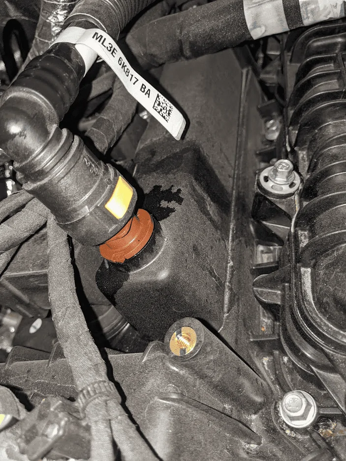 Ford F-150 Oil leaking from port. 1637718720762