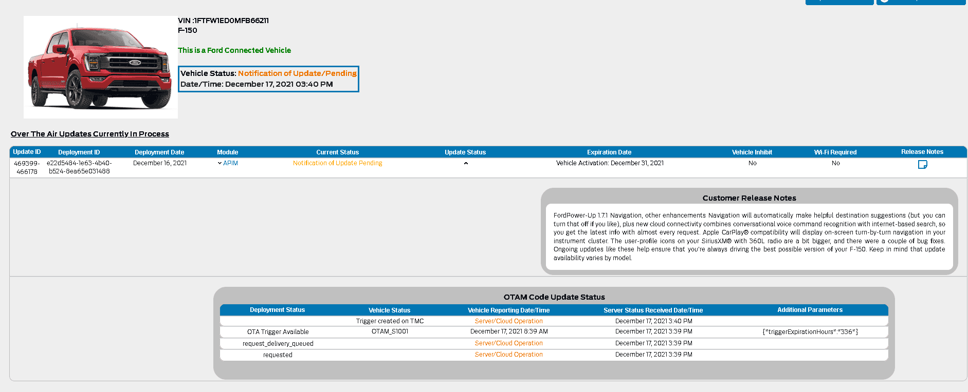 Ford F-150 2021+ F-150 FORScan List / Database / Spreadsheet 1639778141718