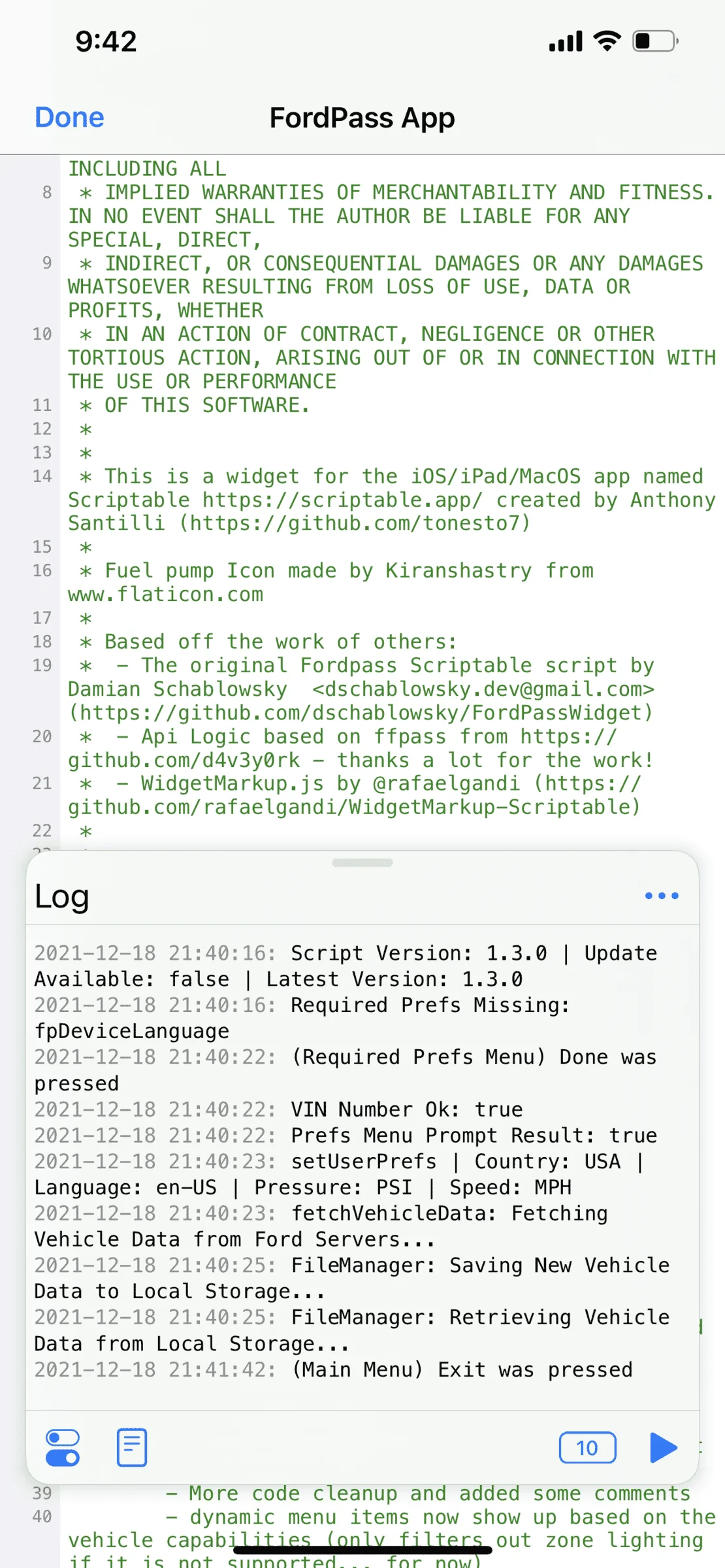 Ford F-150 FordPass - Scriptable Widget (iOS, iPad, MacOS) 1639881754076