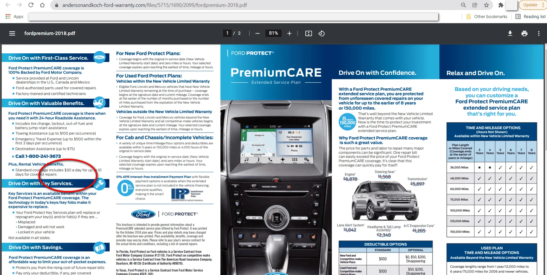 Ford F-150 Extended Service Plans ESPs 1640048505681