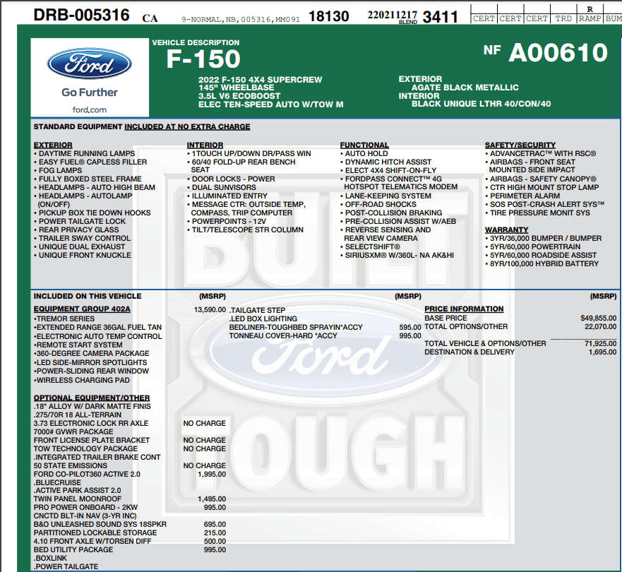 Ford F-150 12/13 Build Week 1641867274593