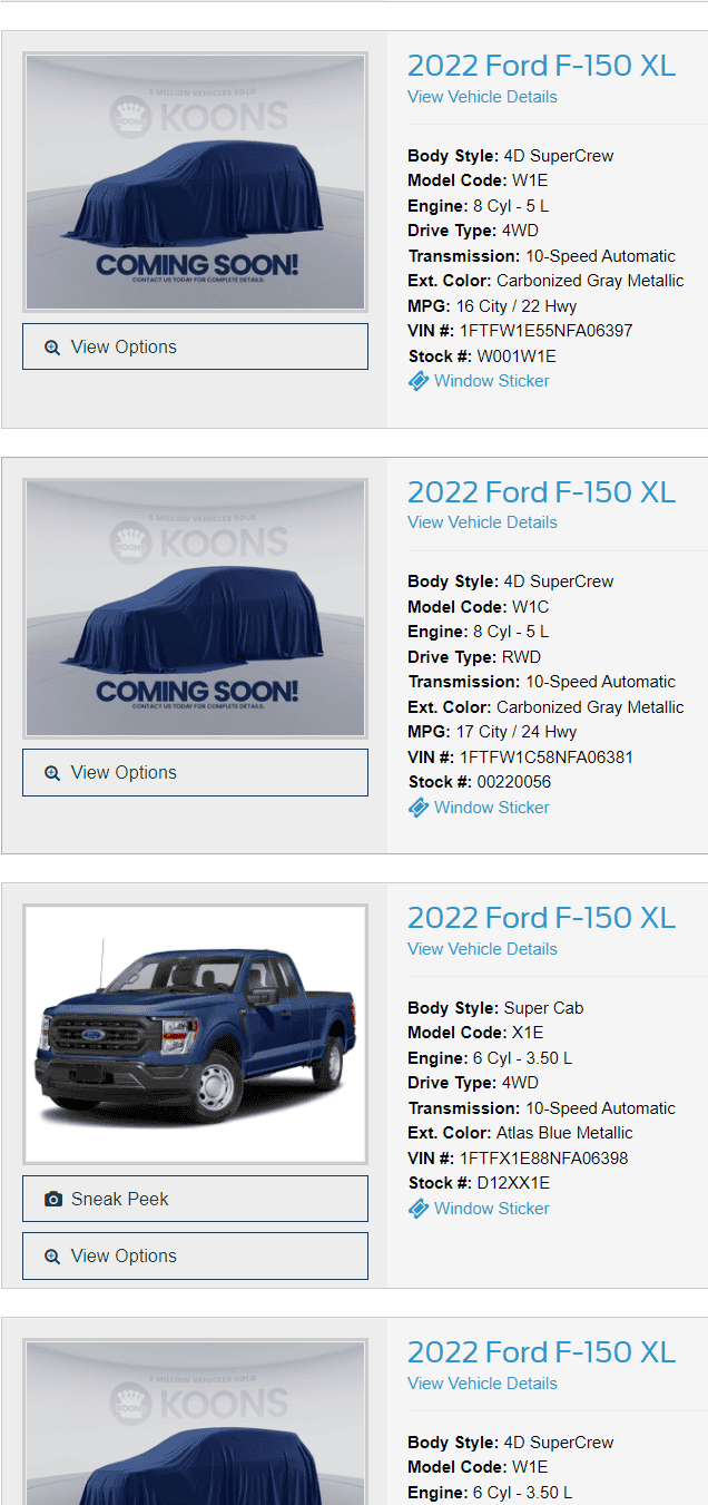 Ford F-150 01/24/2022 Build Week 1642514284415