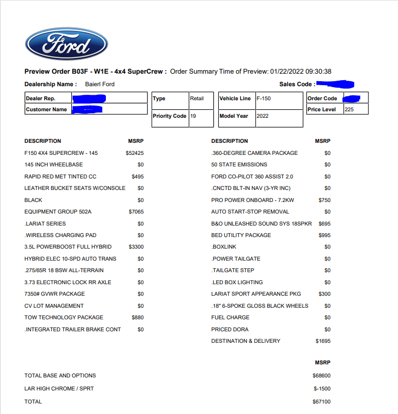 Ford F-150 Adding Interior Work Surface after Production 1643295573303