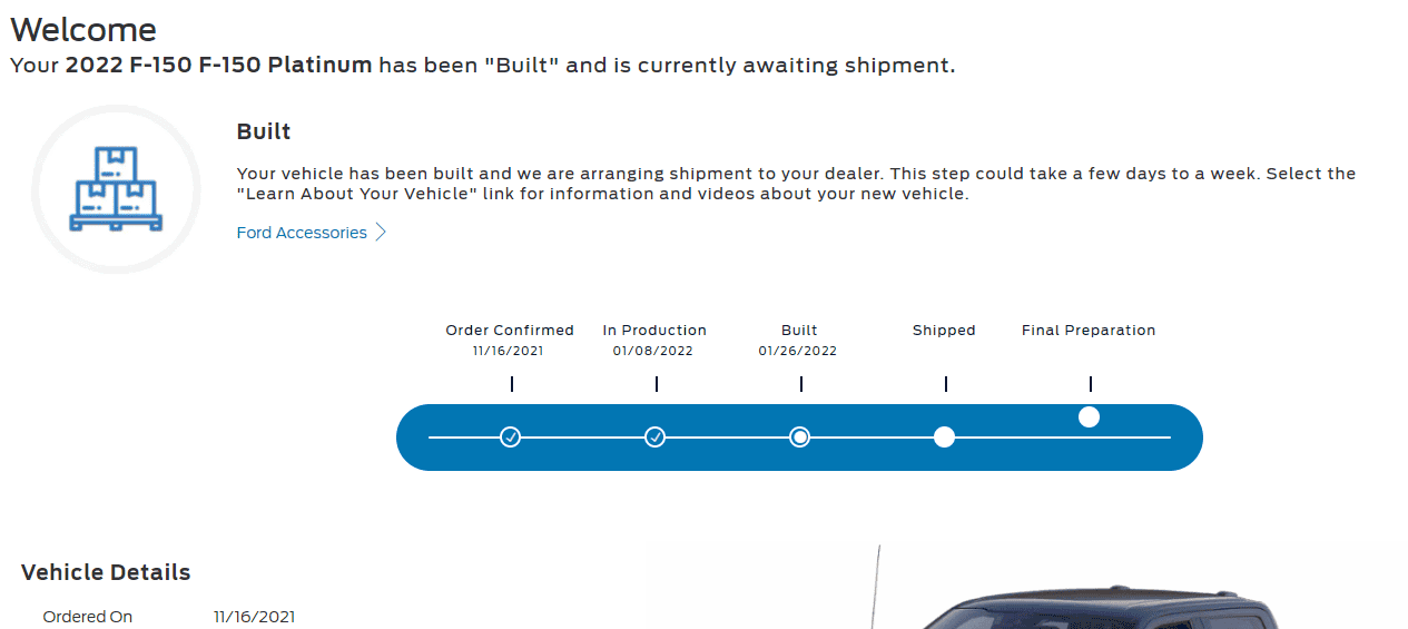 Ford F-150 01/24/2022 Build Week 1646796604763